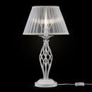 Lampada da tavolo Elegant in Metallo Grace Bianco con Oro