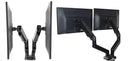 Supporto TV Doppio 15-32" Standard VESA 75-100 Portata fino a 10 kg Bracci Orientabili 