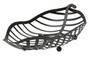 Svuota Tasche Foglia Nero Coppia 61x25x7,5-55x20x7,5 cm in Ferro Nero