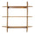 Mensola da Parete 3 Ripiani 100x23x100 cm in Legno di Mango Westwood Natural