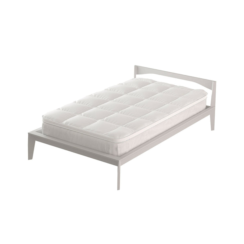 Topper Trapuntato 800 gr/mq con Fascia Coprimaterasso Morfeo Bianco Varie Misure