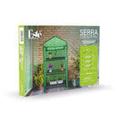 Serra da Balcone a 3 Ripiani 69x48x125 cm Telaio in Plastica e Struttura in Acciaio Verde      