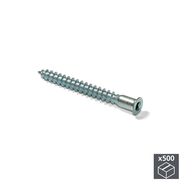 Emuca Blechschrauben Flachkopf Innensechskant 5 mm 50 mm verzinkter Stahl 500 Stück Emuca acquista