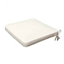 Cuscino Real Seduta 39x39x4 cm in Poliestere Ecrù