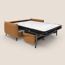 Divano Letto 2 Posti 175x95x96 cm in Tessuto Arancione