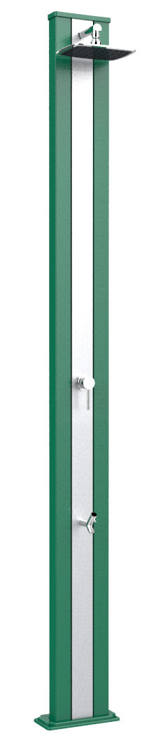 prezzo Doccia da Esterno Giardino Miscelatore e Lavapiedi Arkema Spring S Fascia Inox Verde