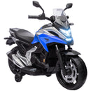 Moto Elettrica per Bambini 3-6 Anni Licenza Honda 12V Doppi Motori Rotelle Max 30 kg Blu      