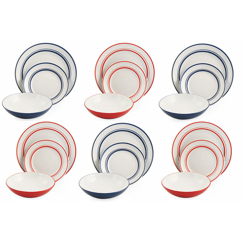 Servizio Piatti 18 Pezzi in Gres Villa d'Este Bagno 61