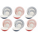 Servizio Piatti 18 Pezzi in Gres Villa d'Este Bagno 61