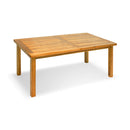 Tavolo da Giardino Estensibile Rettangolare in Legno Acacia Taddei Jambi 180 E