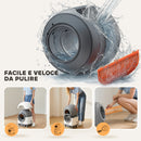 Lettiera Autopulente per Gatti 1-5 kg 55,5x51x58,5 cm Wifi e Funzioni Avanzate con App in PP Bianco e Grigio  