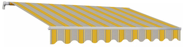 sconto Markise Square Bar Acryl Stoff Masi Yellow Line verschiedene Größen