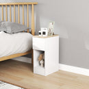 Comodino con Cassetto e Ripiano in Legno 20x30x50 cm Bianco   