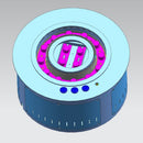 Camino a Vapore Acqueo 3D ROUND3D350 Ø35x17 cm Controllo in App in Acciaio Inox 
