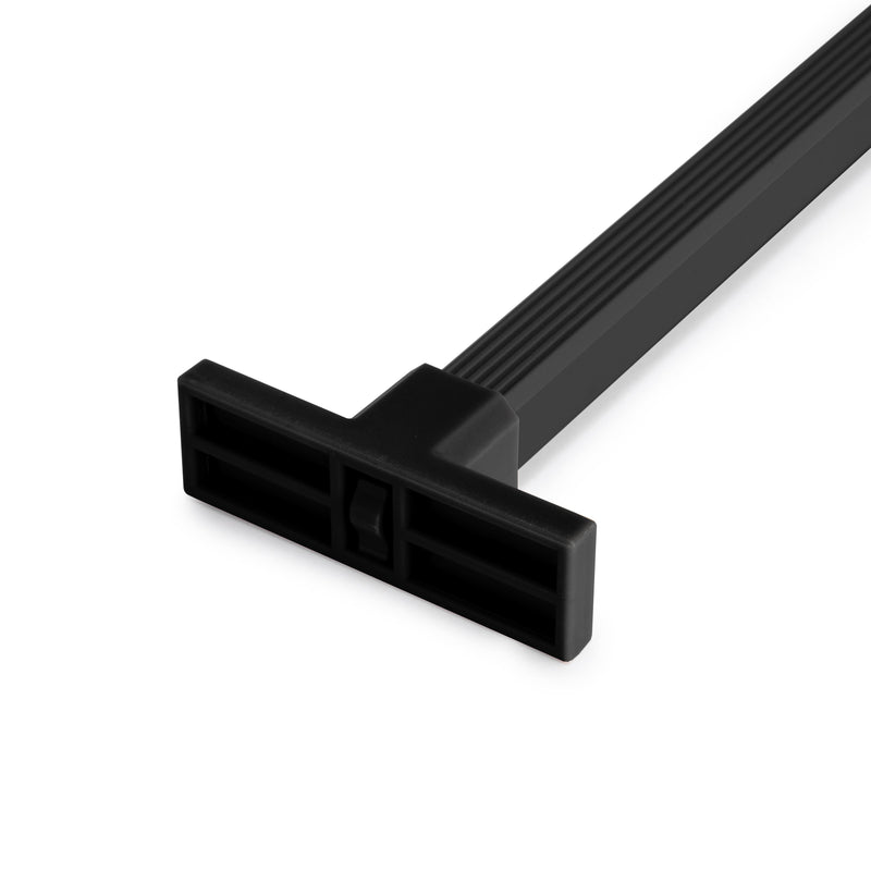 Kit 7 Aste Pantaloni e 2 Vassoi per Armadio 900 mm in Acciaio Emuca Nero