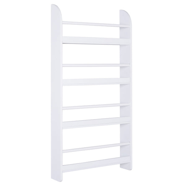 Wandbücherregal 4 Regale 59x12x113 cm aus weißem Holz sconto