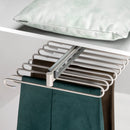 Porta Pantaloni Estraibile per Armadio in Acciaio Emuca Grigio Pietra