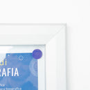 Bacheca da Esterno con Apertura a Ribalta 190,5x106,7x4,7 cm in Alluminio con Led Silver