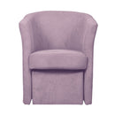 Poltrona Djerba 63,5x62,5x76 cm in tessuto rosa antico