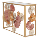 Console Glam Redy 114x41,5x80 cm in Ferro e MDF e Specchio Multicolor      