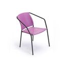 Sedia da Giardino in Ferro e PVC Rattan Taddei Maia Viola