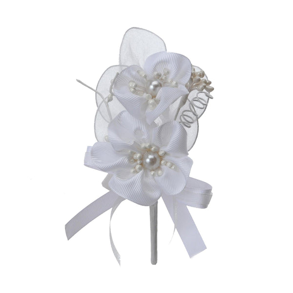 Set mit 24 künstlichen blumigen Picks, Höhe 15,5 cm, weiß online