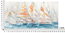 Dipinto su Tela Regata 140x70x2,8 cm Cornice in Legno di Pino Multicolor