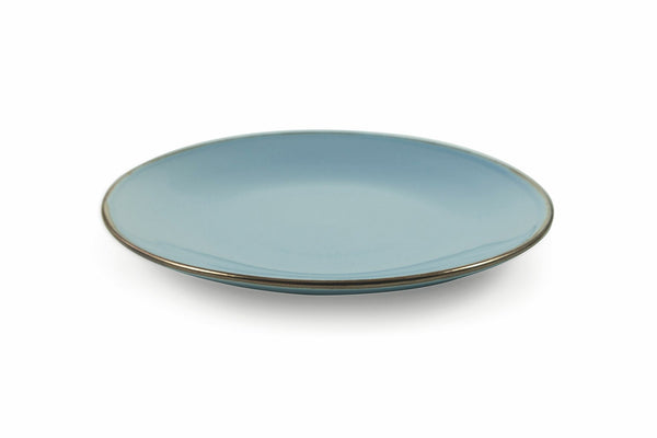 Set 6 Obstteller aus Steinzeug Ø20,4x2,5 cm Villa d'Este Home Tivoli Royal Light Azzurri sconto