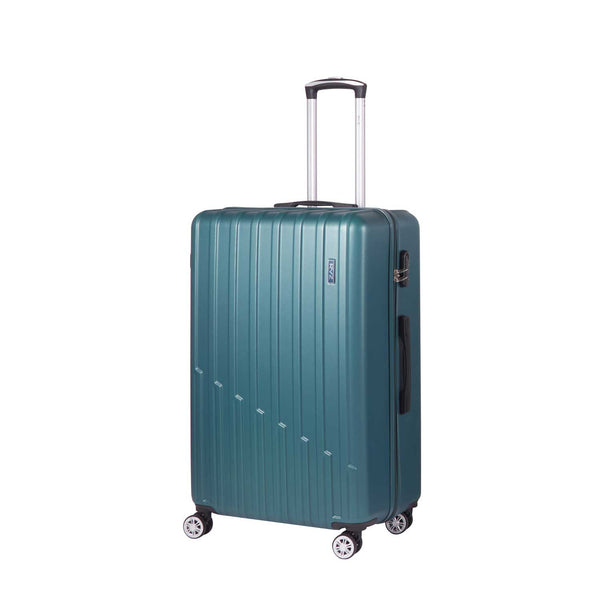 online Trolley Valigia Grande Rigido 4 Ruote con Combinazione in ABS Ravizzoni Stelvio Verde Bottiglia