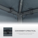 Tetto di Ricambio per Gazebo 3x3m a 2 Livelli e Resistente ai Raggi UV   Grigio Antracite