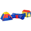 Tunnel 6 in 1 Gioco per Bambini 390x260x92 cm in Poliestere Multicolor
