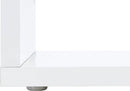 Tavolino a S con Ripiani a Giorno 55x41,5x55 cm Zeta Bianco Lucido  