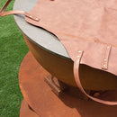 Grembiule per BBQ 81x56 cm in Cuoio di Prima Qualità      