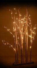 Albero di Natale Luminoso in Legno H180cm Betulla Bianco