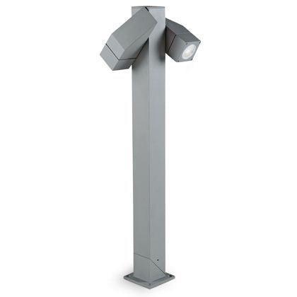 sconto Pole Pole Lamp für Garten Zwei Lichtfarbe Aluminium für Outdoor Line Square Livos