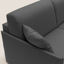 Divano Letto 2 Posti 149x90x96 cm in Tessuto Antracite