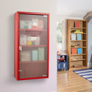 Armadietto per Medicinali Rosso 60x30x12 cm 