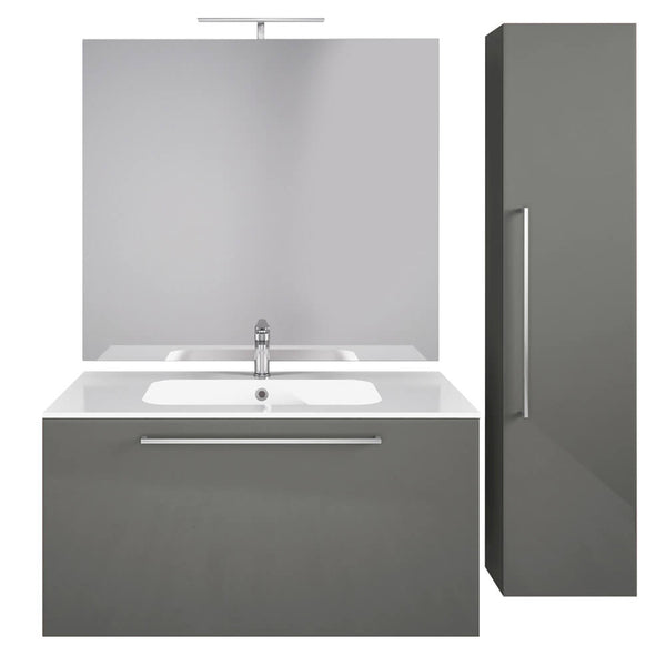 Badezimmer-Hängeschrank Samoa 06 Grau Lackiert TFT acquista