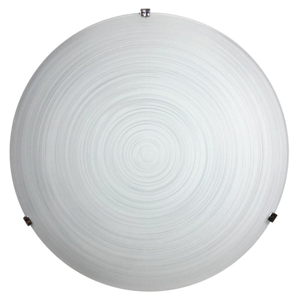 Deckenleuchte 1xE27 Haken Chromplatte Glas weiß Dekorierte Spirale E-Energy Gisella acquista