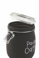 Barattolo Caffè con Scritta Ø10,8x17,3 cm in Vetro con Chiusura in Metallo VdE Tivoli 1996