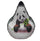 Hocker Sitzsack aus Polyester Design Panda Avalli