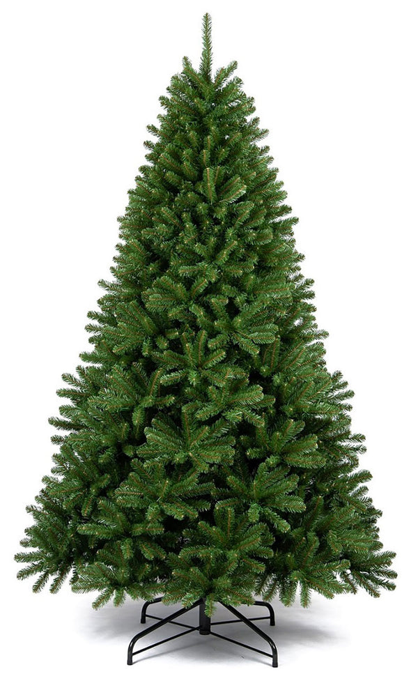 prezzo Albero di Natale Artificiale Realistico Folto 240 cm 2434 Rami Apertura a Ombrello Verde