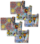 Set 6 Tovagliette Double Face 45x30x0,1 cm  in PVC VdE Tivoli 1996 Italian Beauty