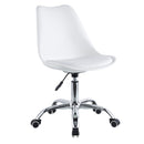 Sedia Operativa da Ufficio 48,5x49x80/88 cm May Bianca