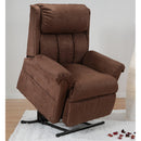 Poltrona Relax Elettrica Greta con Alzapersona Lift 1 Motore Massaggiante in Microfibra Marrone