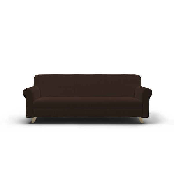 Stretch-Sofabezug aus braunem Iris-Polyester, verschiedene Größen online