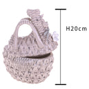 Set 2 Galline Decorative in Ceramica Apribile H 20 cm