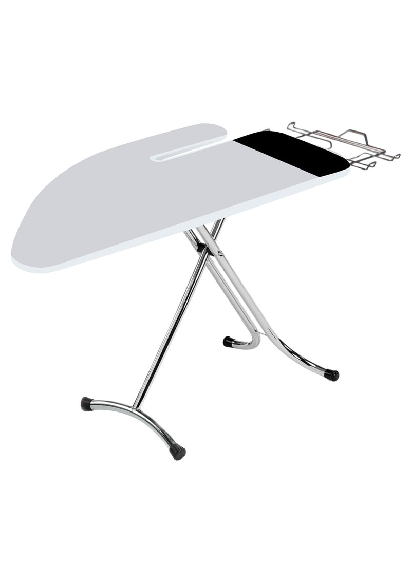Asse da Stiro Completo Combiboard Plus 125x48 cm con Piano Stiramaniche Gambe Triple Regolabile in Altezza      