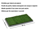 Lettiera per Animali 68x43x5 cm in Erba Sintetica 3 Strati Potty Patch