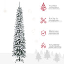 Albero di Natale Artificiale Innevato 210 cm 490 Rami a 3 Sezioni Verde